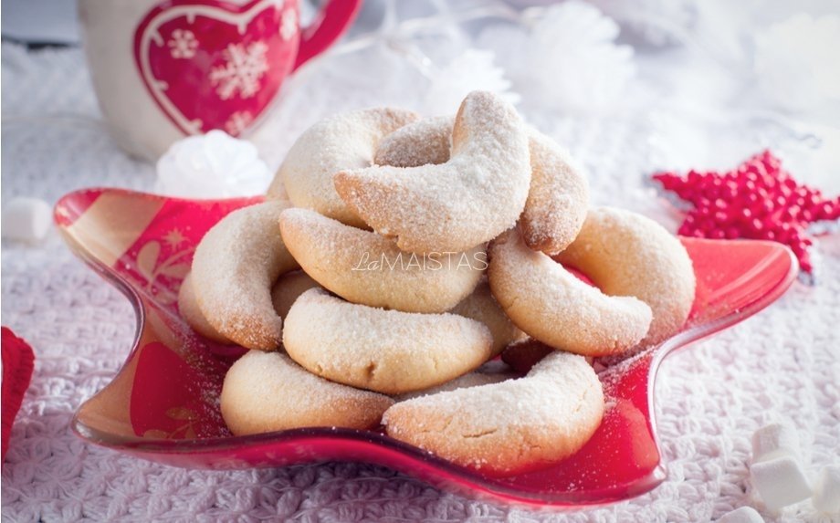 Austriški Kalėdiniai vaniliniai sausainiai 