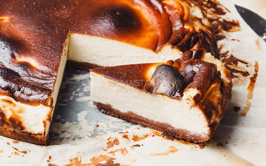 Baskų sūrio pyragas - tobulai kremiškas
