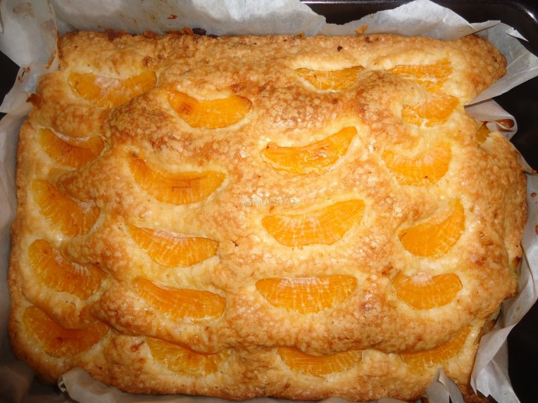 Lengvas mandarinų pyragas