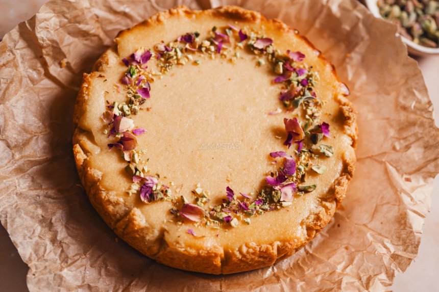 Persiškas migdolinis sūrio pyragas (be gliuteno)