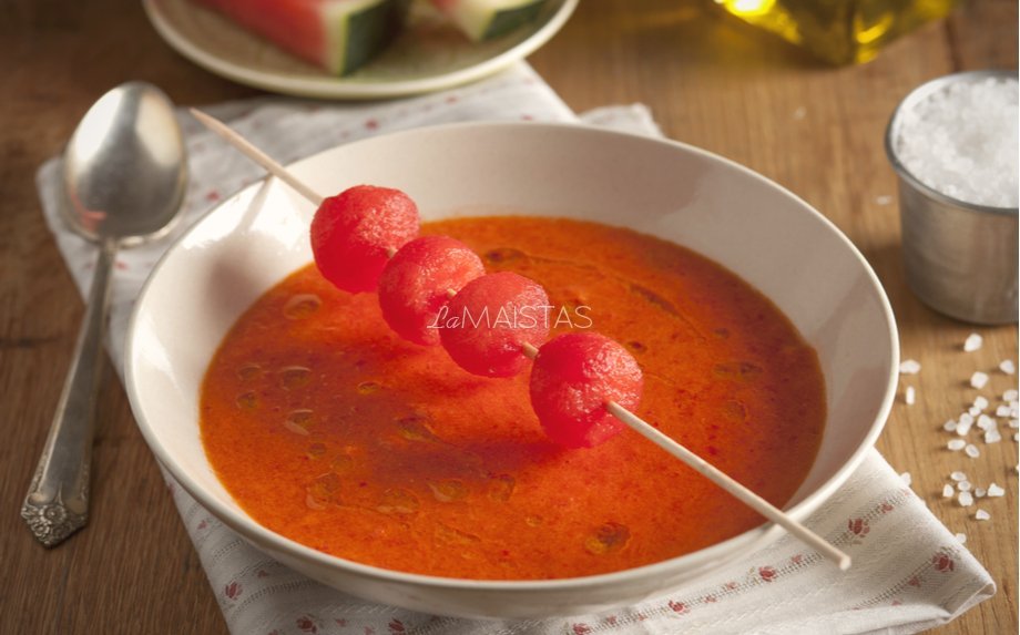 Šalta trinta arbūzų ir pomidorų sriuba
