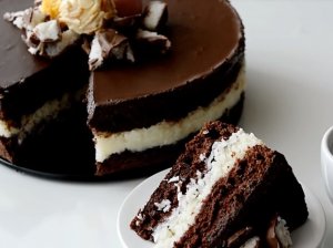 Šokoladinis kokosinis pyragas Bounty