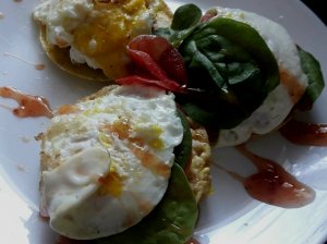 Kukurūzų trapučiai su kiaušiniu "Sveiki pusryčiai"