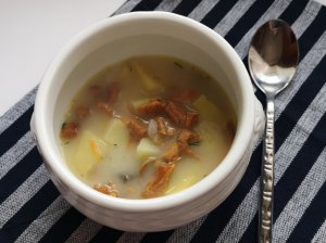 Kreminė voveraičių sriuba