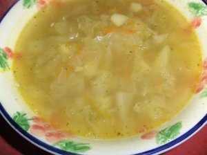 Vegetariška - liesa kopūstų sriuba