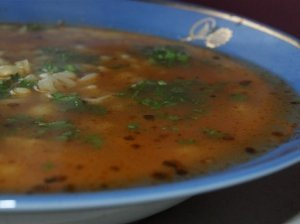 Makaronų ir daržovių sriuba