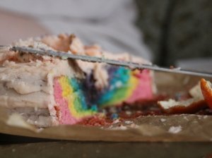 Šventinis "Rainbow" pyragas