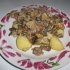 Bulvės su veršienos faršo ir baravykų pagardu