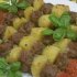 Mėsos kukulių ir bulvių vėrinukai orkaitėje