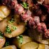 Vištienos širdelių iešmeliai su bulvytėmis