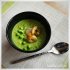 Kreminė žaliųjų žirnelių sriuba su krevetėmis