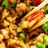Kiniškas maltos kiaulienos ir bulvių stir fry