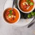 Šalta keptų pomidorų sriuba