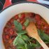 Keptų pomidorų trinta sriuba