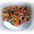 Jogurtinis tortas su žėle, vaisiais ir uogomis