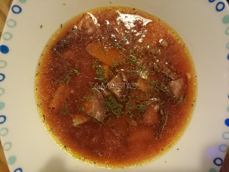 Maistinga burokėlių sriuba