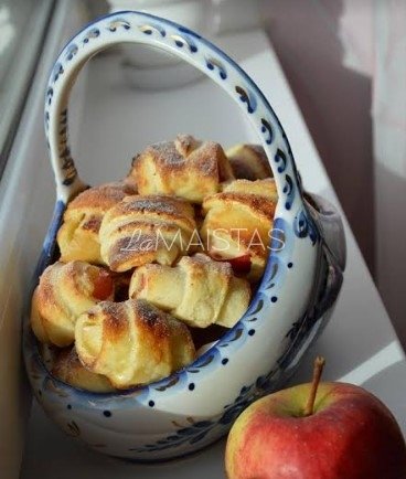 Gardūs sausainiai su obuoliais