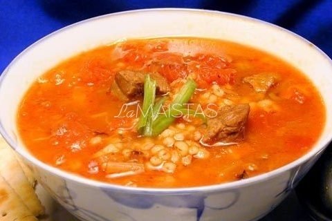 Jautienos-miežių sriuba