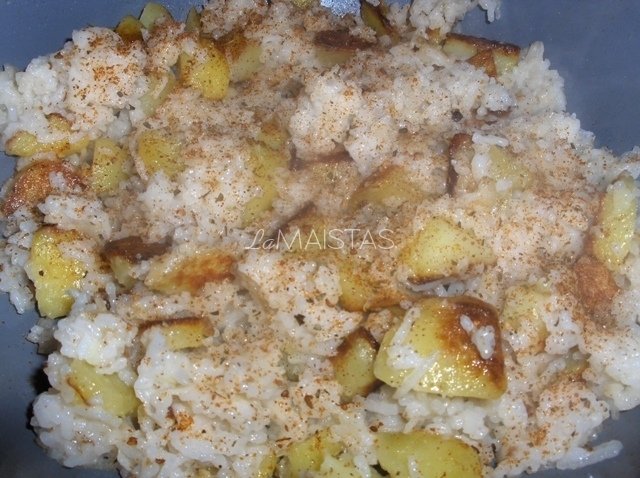 Bulvės su ryžiais