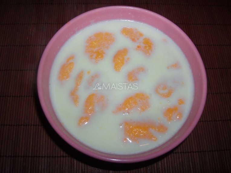 Pieniška sriuba su morkų kukulaičiais