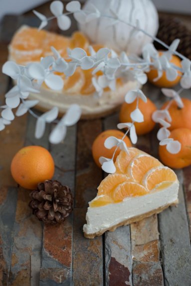 Gaivus nekeptas varškės tortas su mandarinais