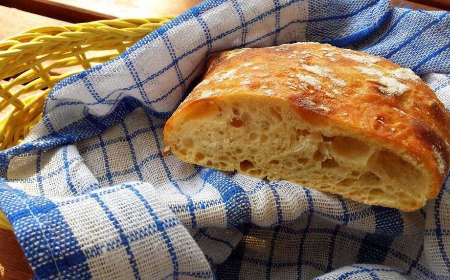 Naminė čiabata chiabatta duona duonelė